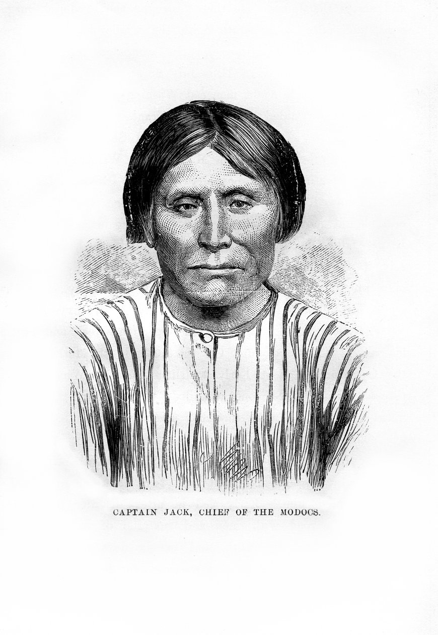 Capitano Jack, capo della tribù nativa americana Modoc, 1872 da Unbekannt