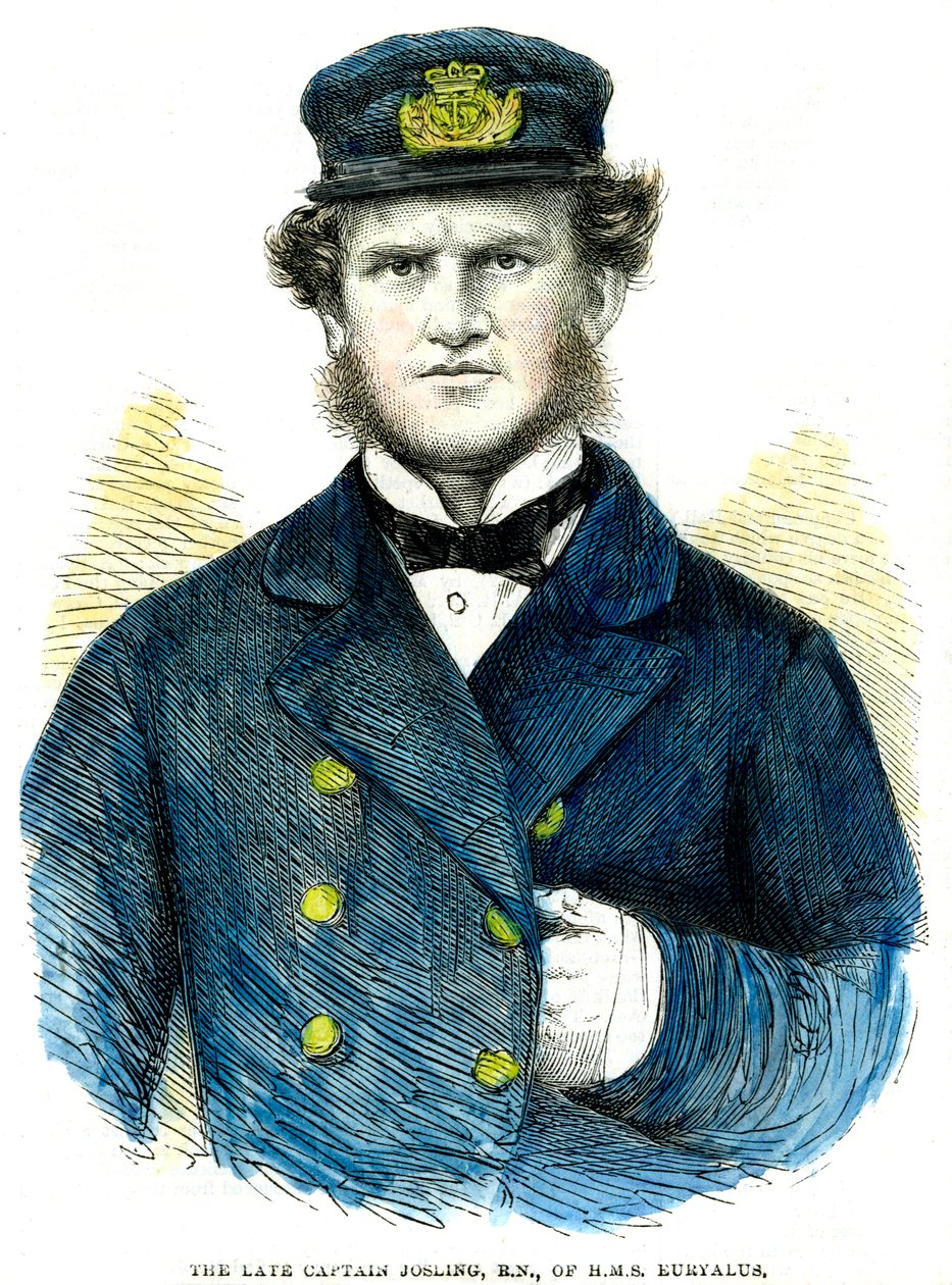 Capitano Josling, della HMS Euryalus, 1863 da Unbekannt