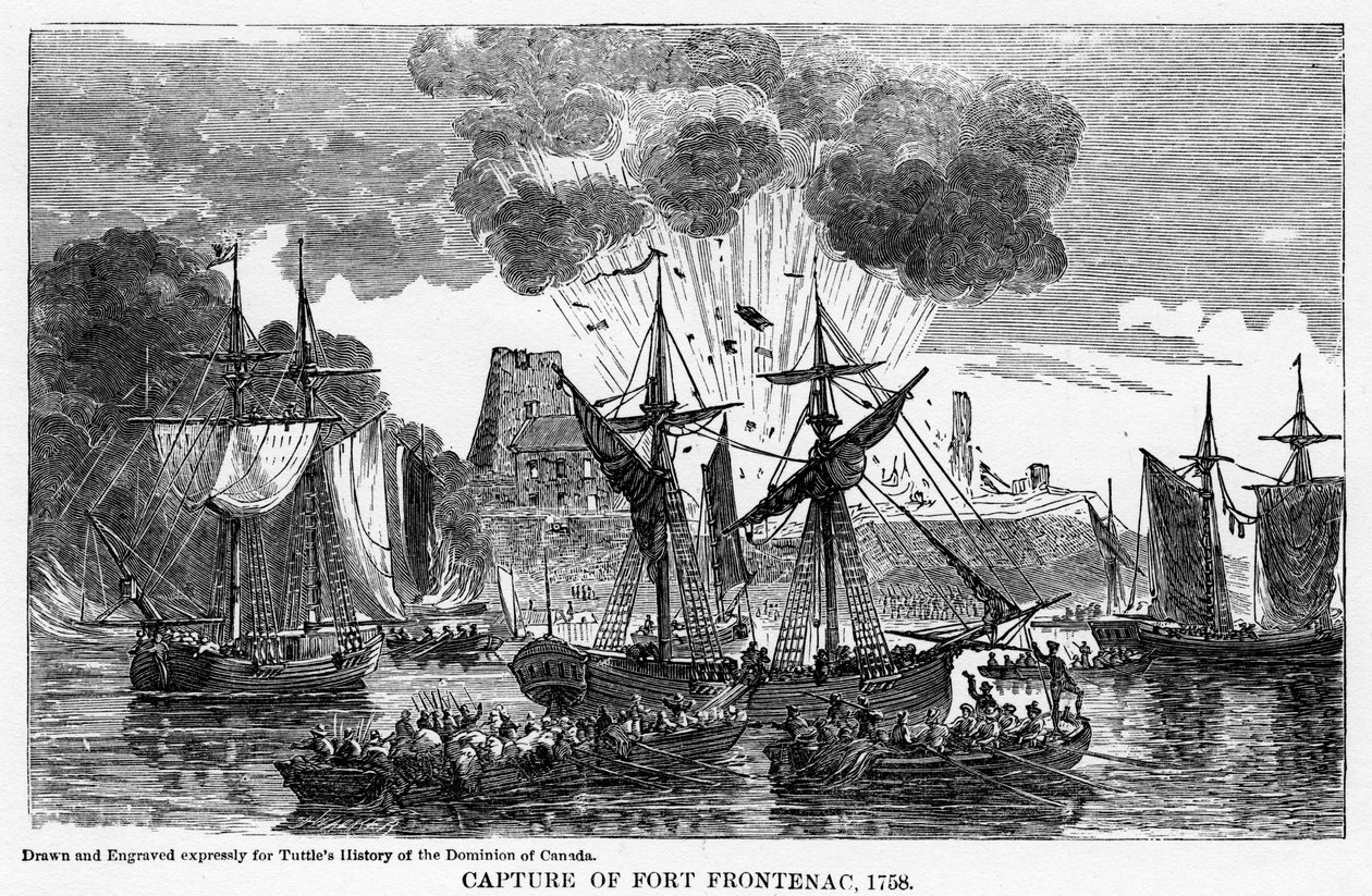 Cattura del Forte Frontenac, 1758, 1877 da Unbekannt