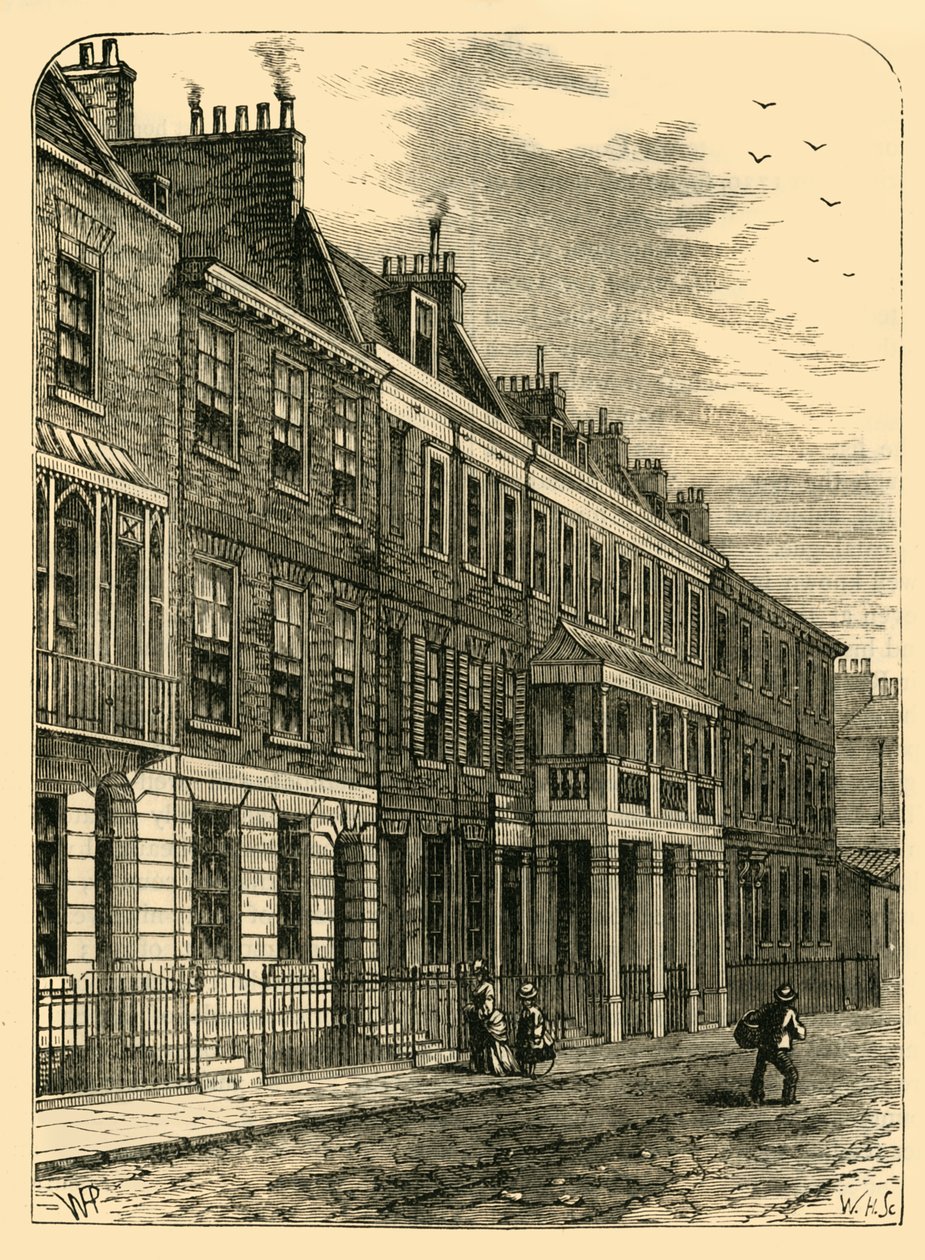 Casa di Carlyle, Great Cheyne Row, c1876 da Unbekannt