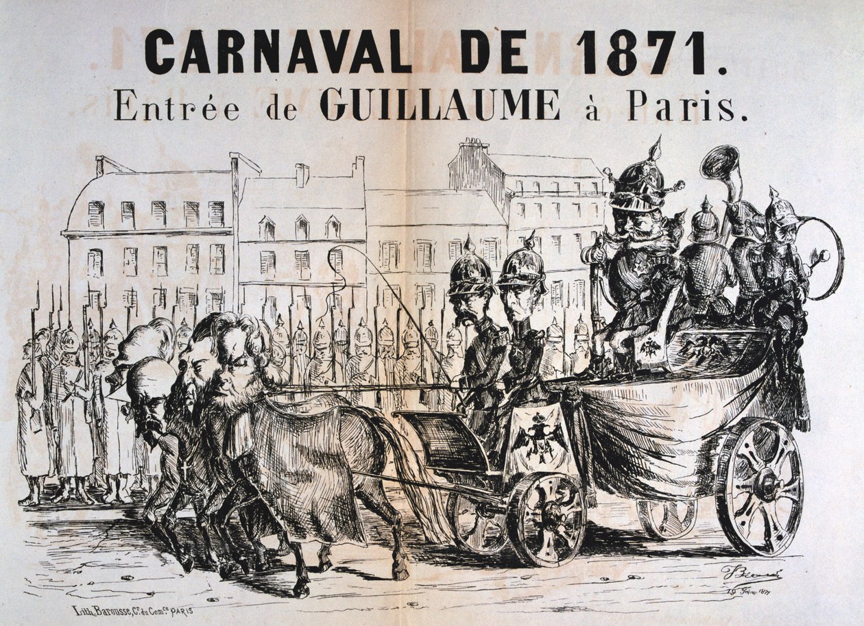 Carnevale del 1871, Guglielmo I di Prussia entra a Parigi, febbraio 1871 da Unbekannt