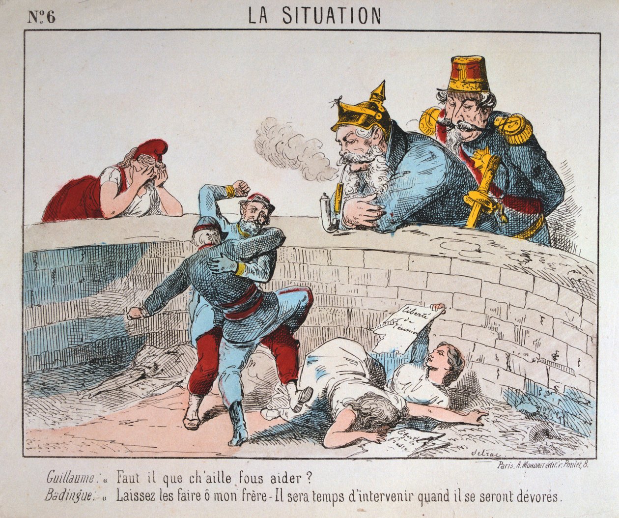 Cartone animato, Comune di Parigi, 1871 da Unbekannt
