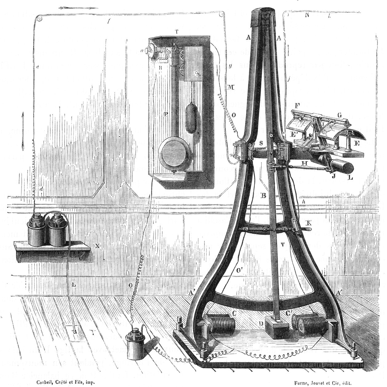 Pantelegrafo di Caselli del 1865, c1870 da Unbekannt