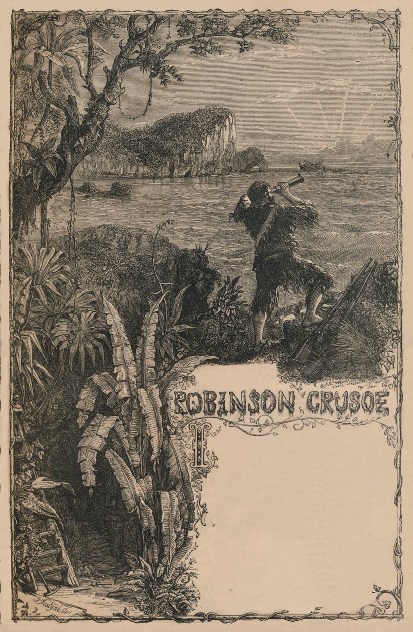 Cassells Robinson Crusoe, c1870 da Unbekannt