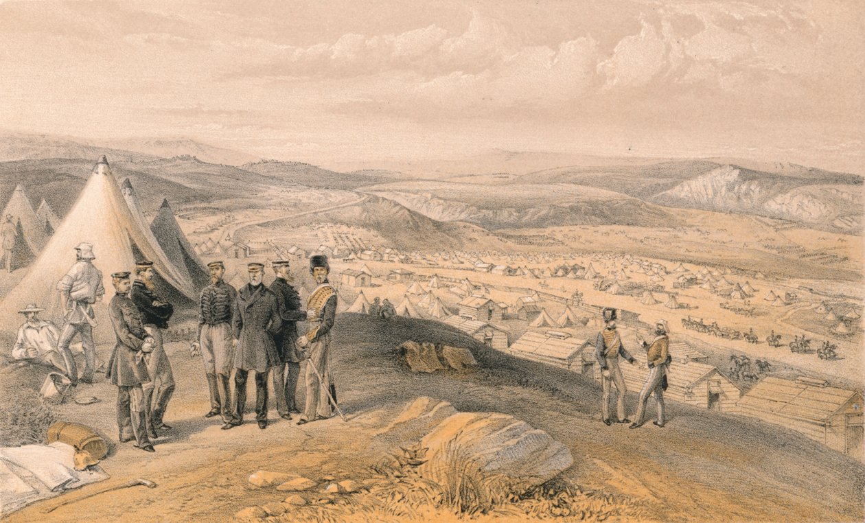 Accampamento di cavalleria, 1856 da Unbekannt