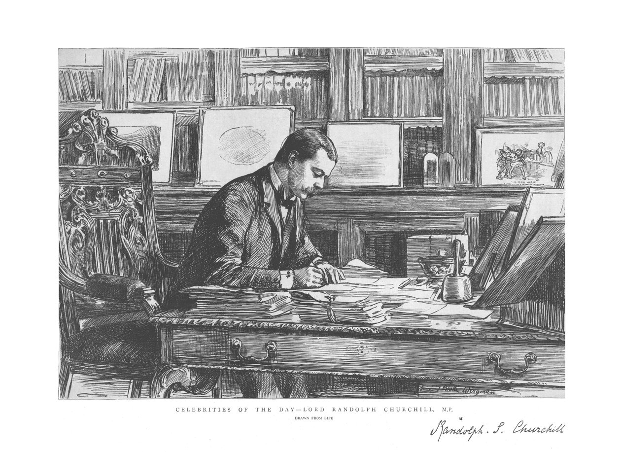 Celebrità del giorno - Lord Randolph Churchill, M.P., 1885 da Unbekannt