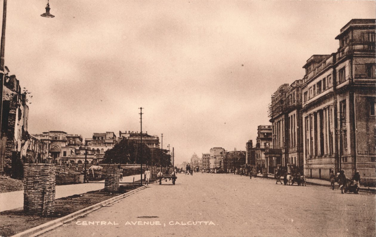 Viale Centrale, Calcutta, c1900 da Unbekannt