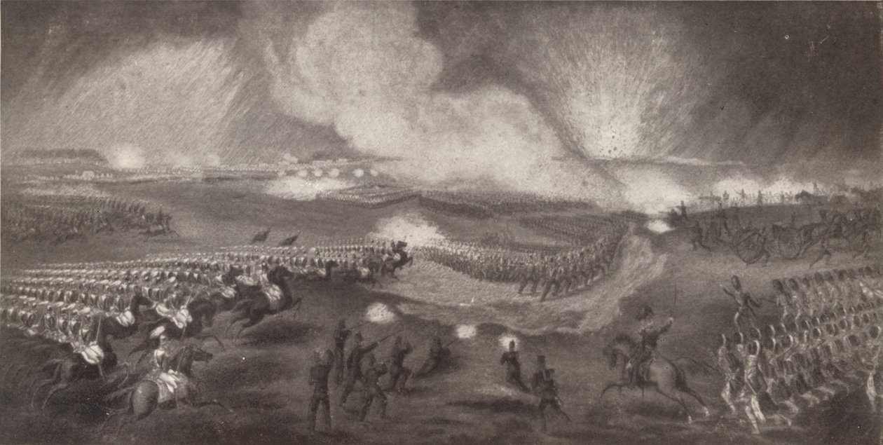 Carica delle truppe britanniche sulla strada per Windlesham, 24 aprile 1854 da Unbekannt