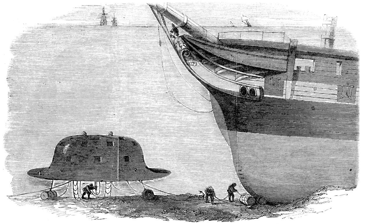 Progetto proposto da Charles Babbage per una campana da immersione, 1855 da Unbekannt