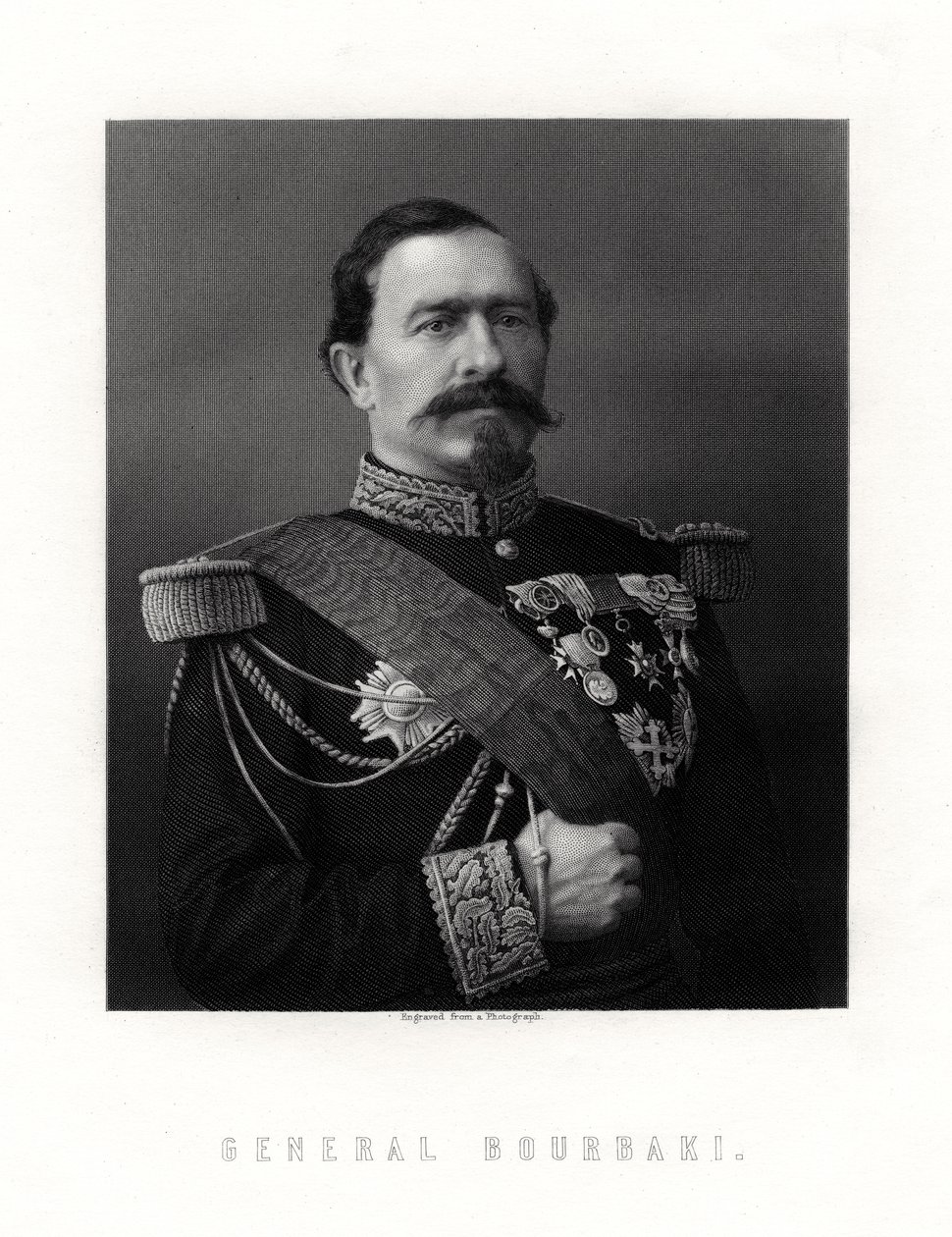 Charles Denis Sauter Bourbaki, generale francese, XIX secolo da Unbekannt