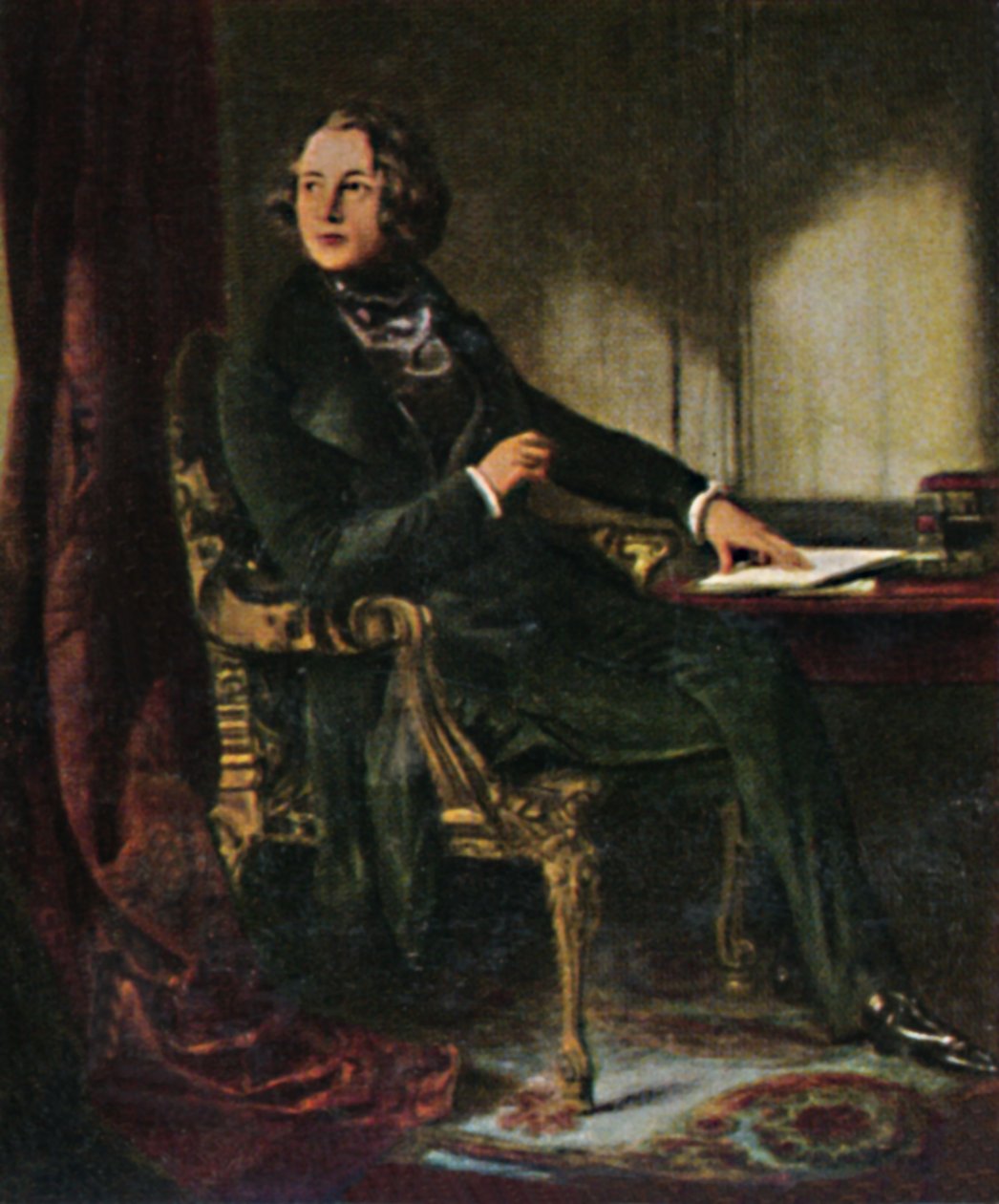 Charles Dickens 1812-1870. - Dipinto di Maclise, 1934 da Unbekannt