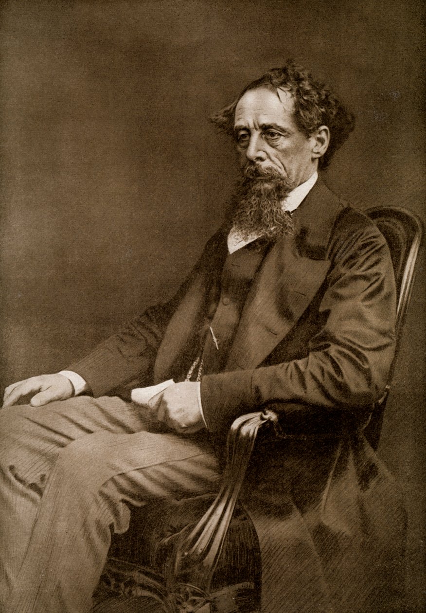 Charles Dickens, autore inglese del XIX secolo, 1910 da Unbekannt