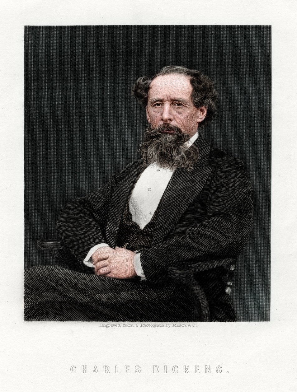 Charles Dickens, romanziere e giornalista inglese, 1876 da Unbekannt