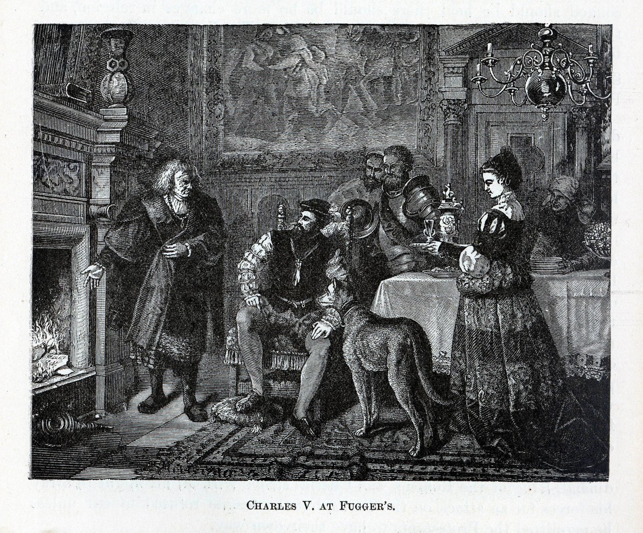 Carlo V a Fuggers, 1882 da Unbekannt