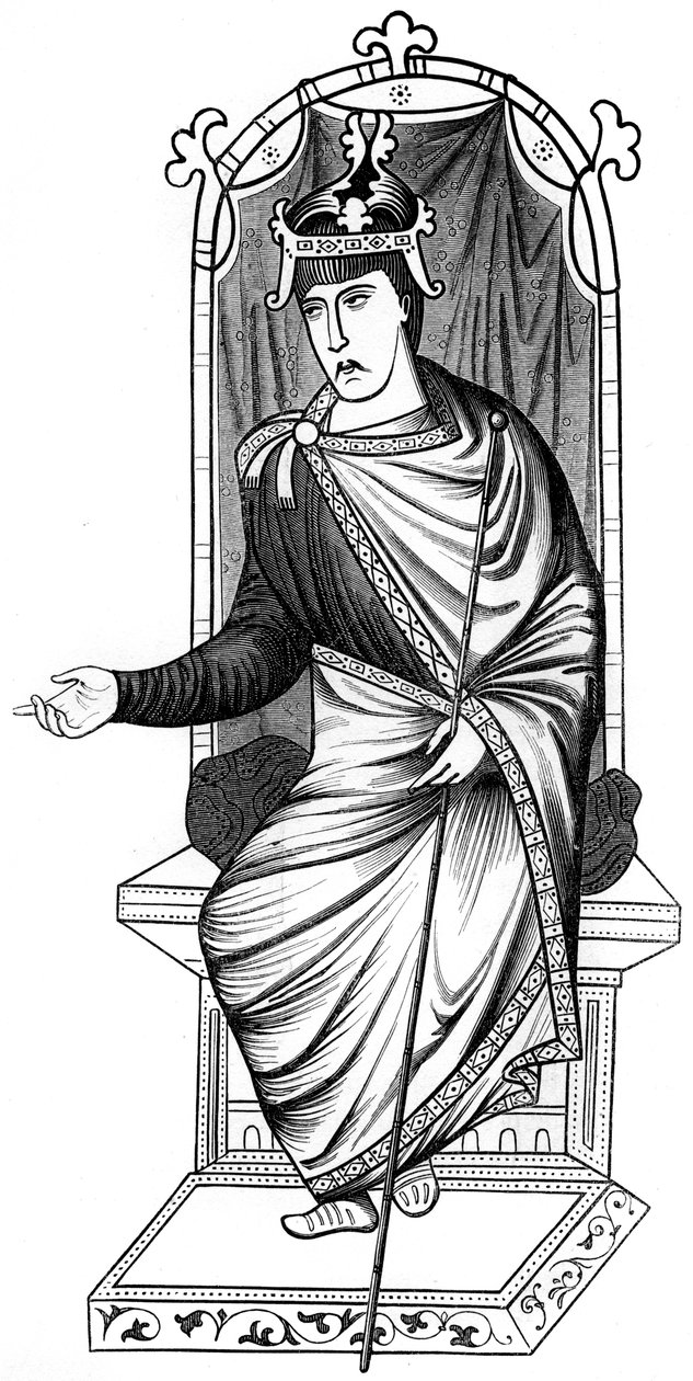 Carlo il Calvo, IX secolo, 1849 da Unbekannt