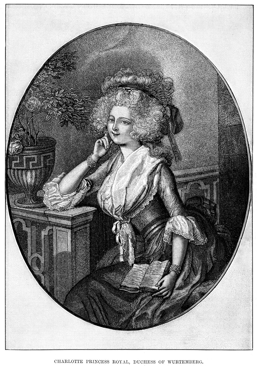 Charlotte Principessa Reale, Duchessa di Württemberg, XIX secolo da Unbekannt