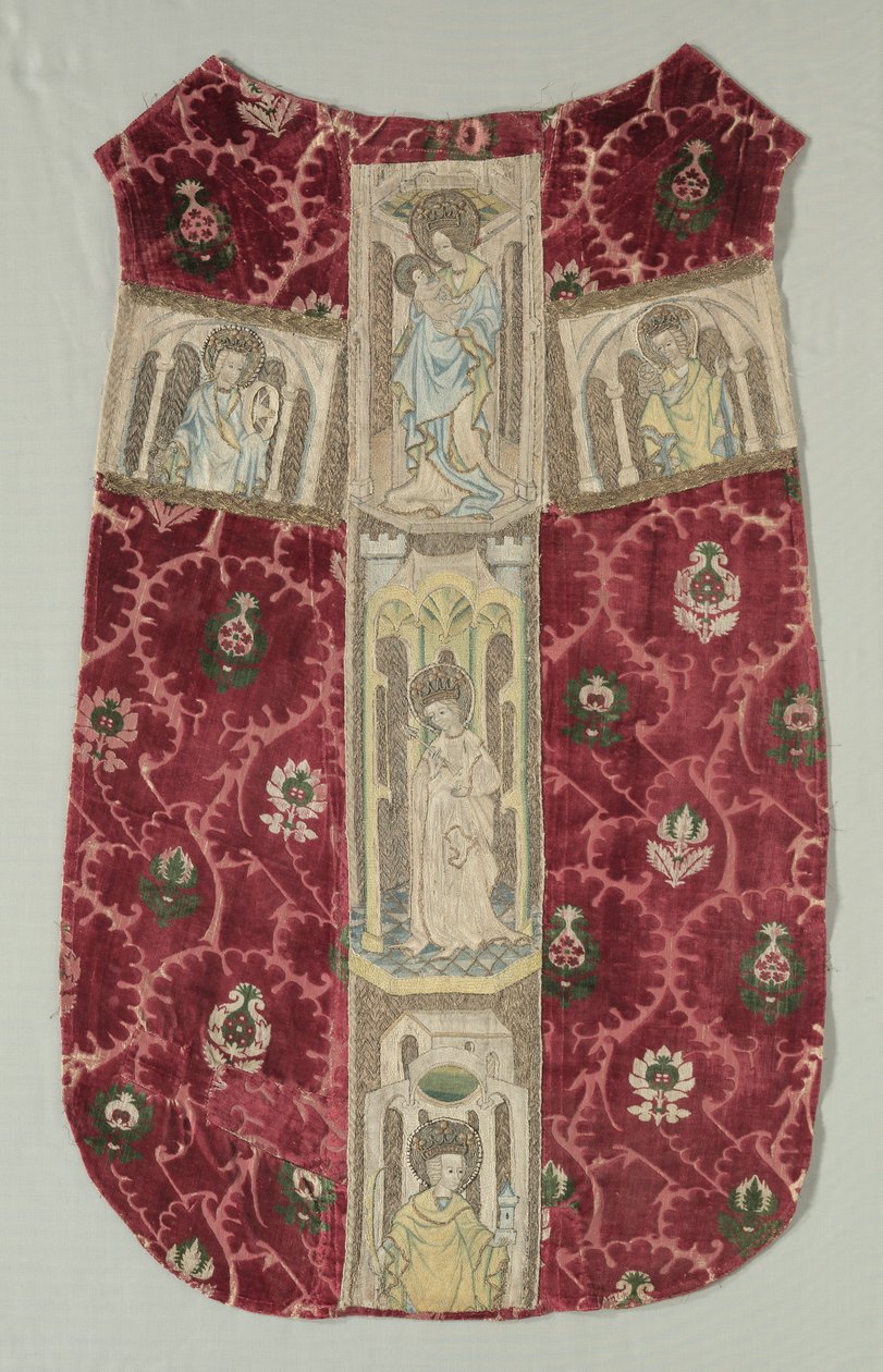 Retro della casula con fascia ricamata da Unbekannt