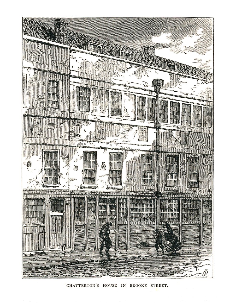 Casa di Chatterton in Brooke Street, 1878 da Unbekannt