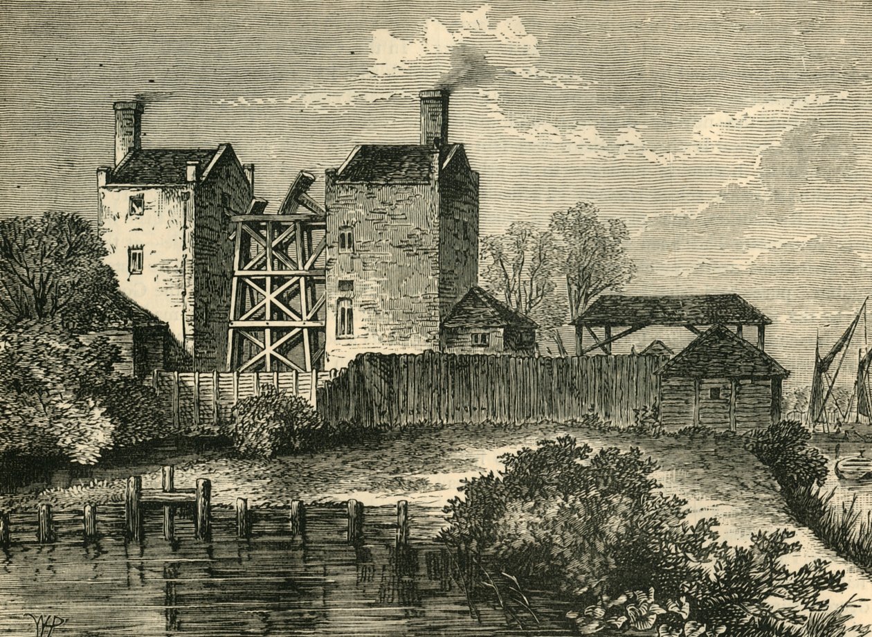 Chelsea Water-Works, nel 1750, c1876 da Unbekannt