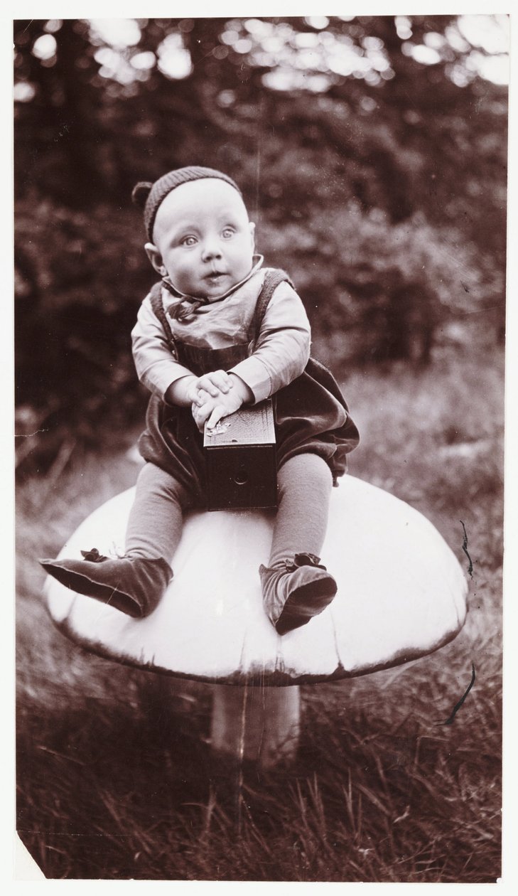 Bambino con una macchina fotografica Brownie, c 1900 da Unbekannt