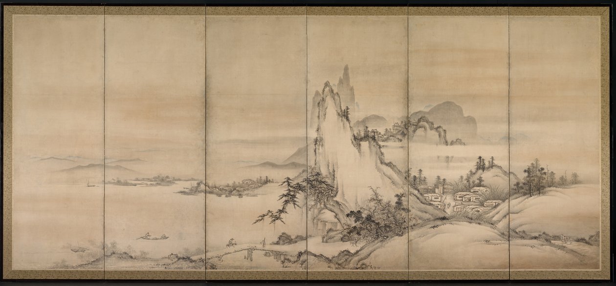 Paesaggio cinese, 1500s da Unbekannt