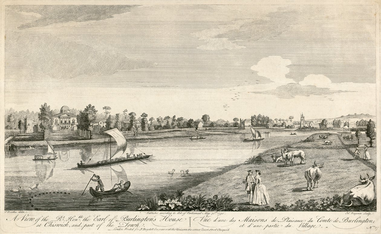 Chiswick House, Londra, 1750 da Unbekannt
