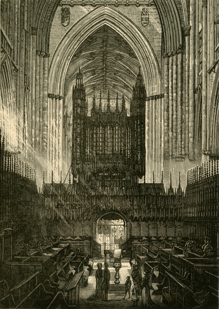 Coro della Cattedrale di York, 1898 da Unbekannt