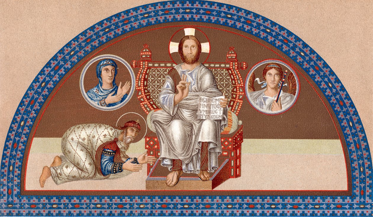 Cristo in trono, fine IX secolo da Unbekannt