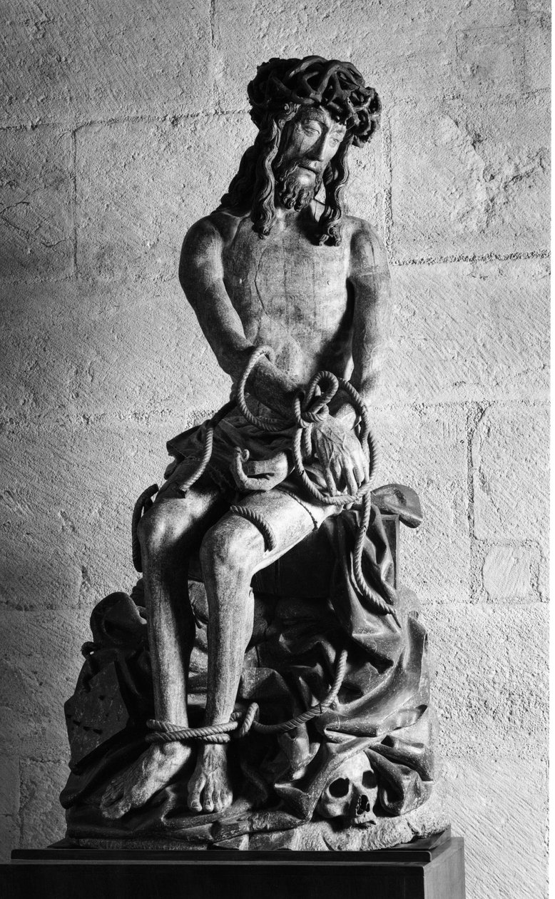 Cristo con legami Scultura. Hospices Civiles de Beaune fondati nel 1443 dal Cancelliere Nicolas Rolin, Beaune (Cote d