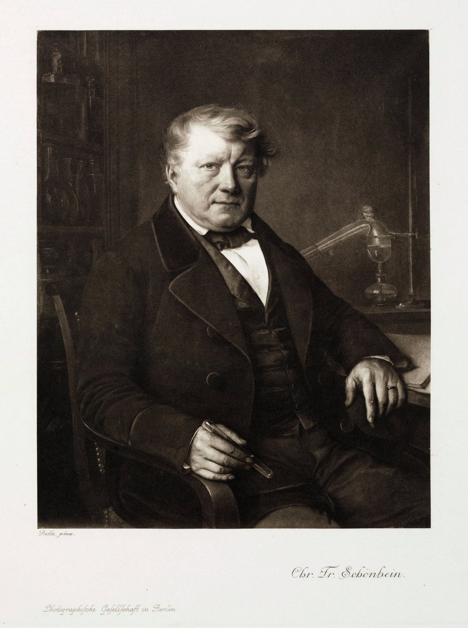 Christian Friedrich Schonbein, chimico tedesco, c 1860 da Unbekannt