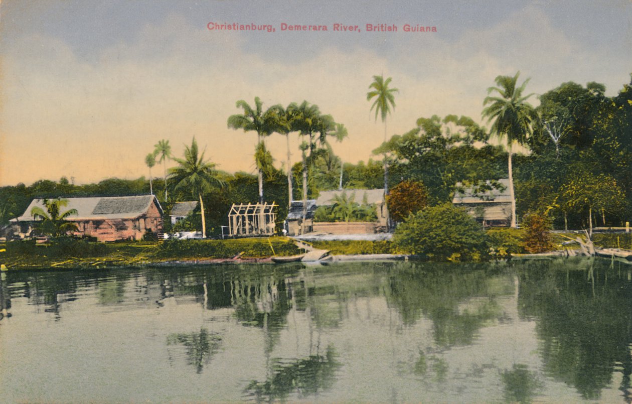 Christianburg, fiume Demerara, Guyana Britannica, inizio XX secolo da Unbekannt
