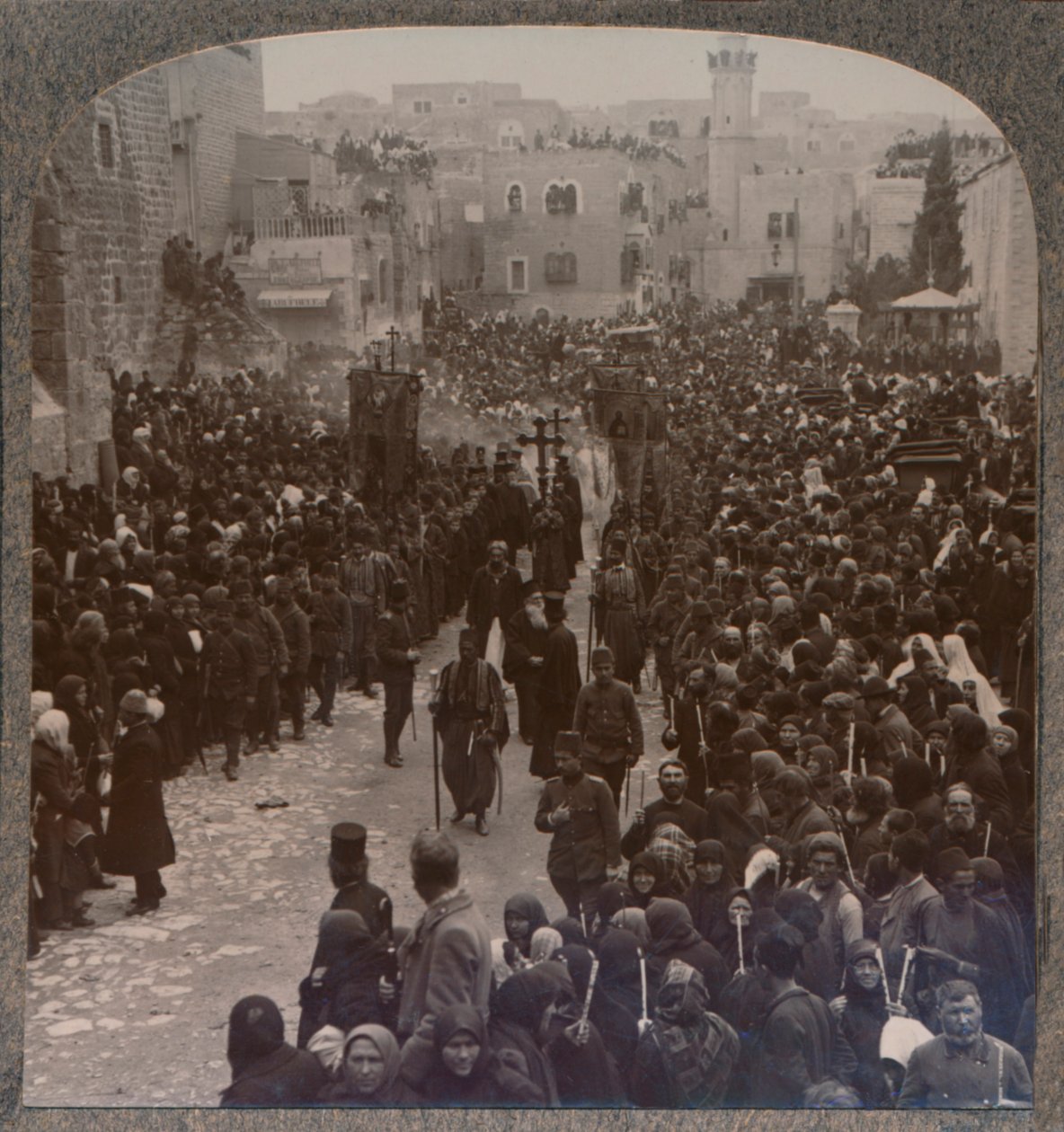 Processione di Natale a Betlemme, c1900 da Unbekannt