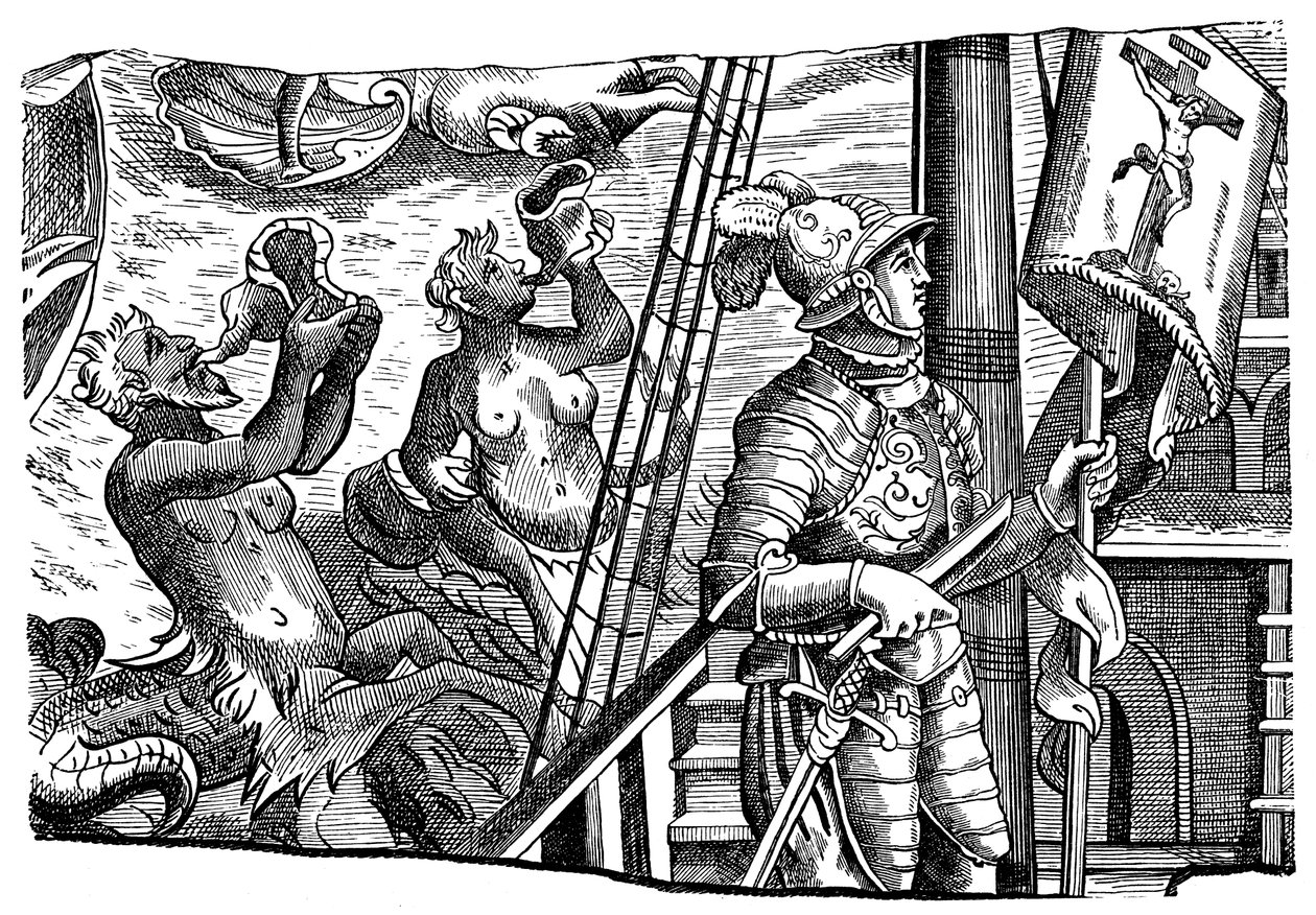 Cristoforo Colombo durante il suo viaggio verso l