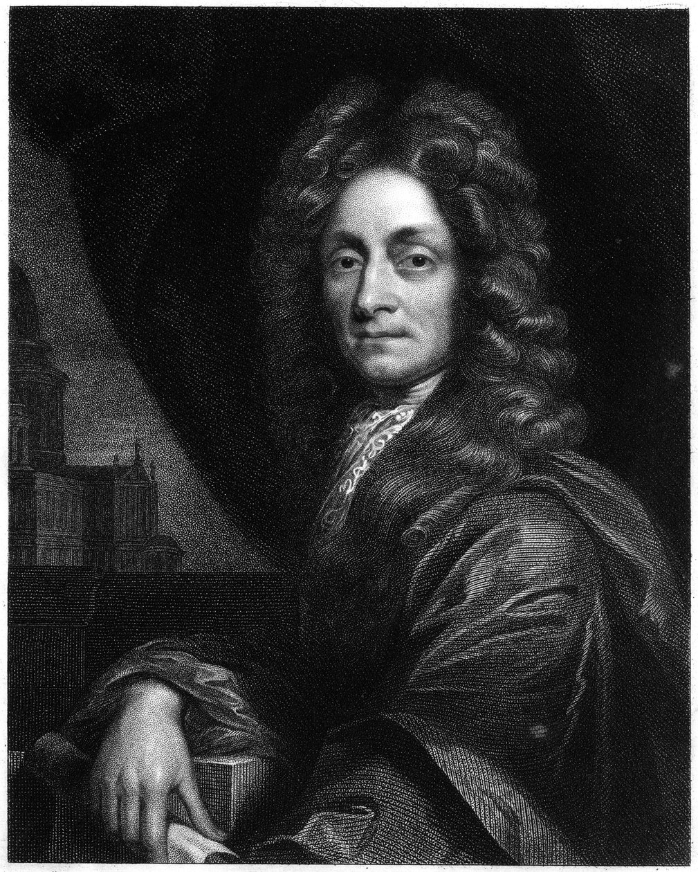 Christopher Wren, architetto, matematico e fisico inglese, 1833 da Unbekannt