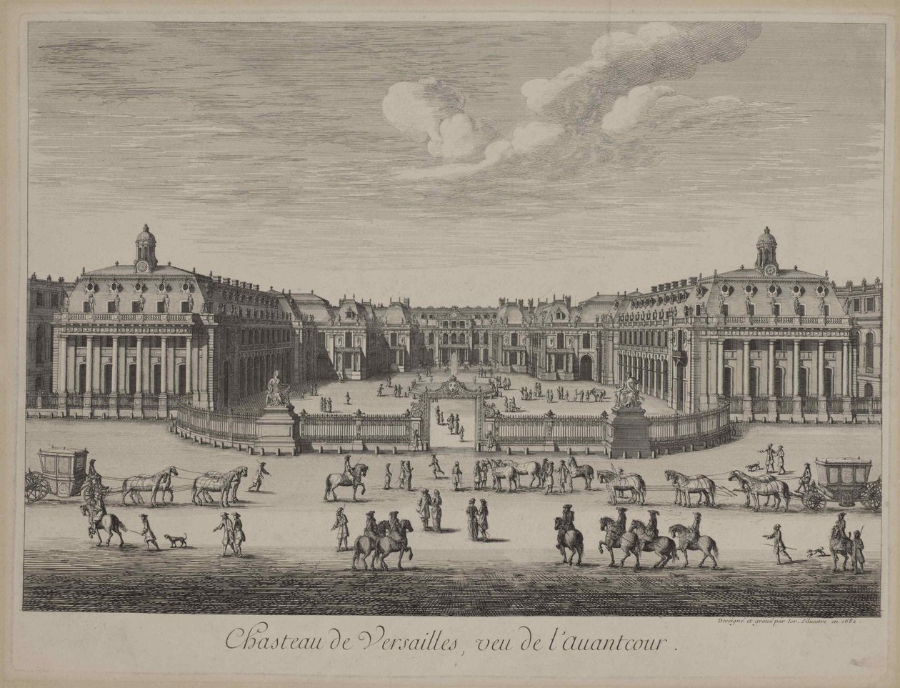 Castello di Versailles nel 1682, 1682 da Unbekannt
