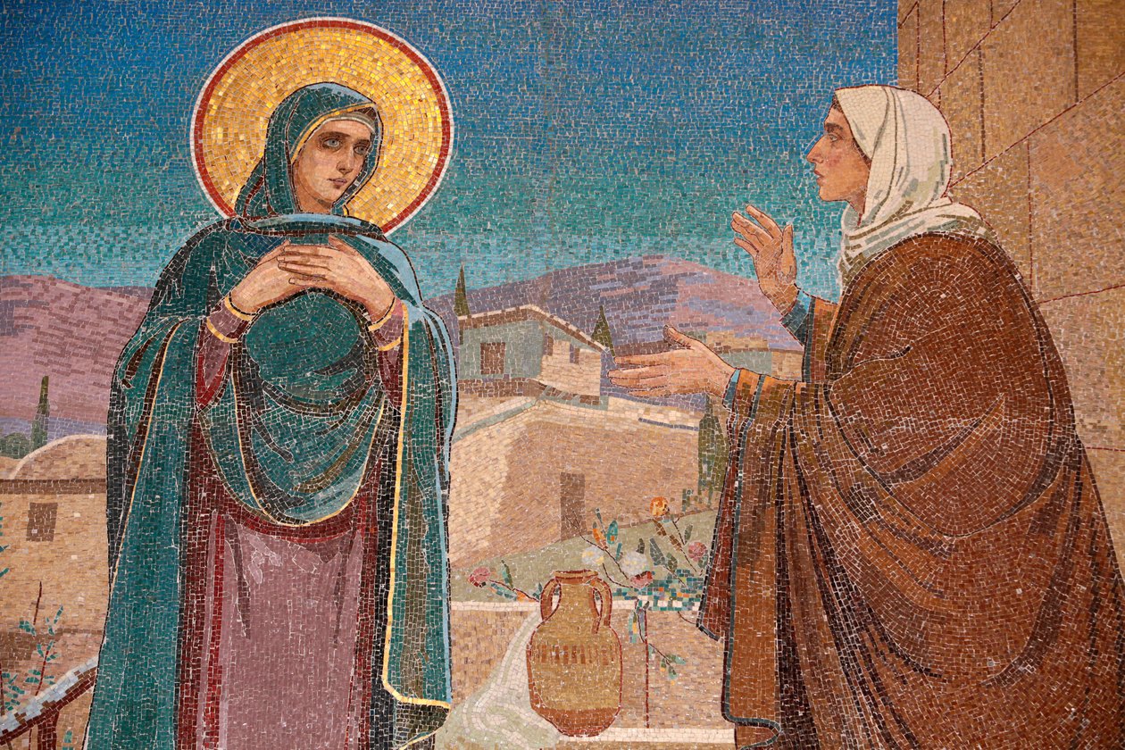 Chiesa del Salvatore sul Sangue Versato o Chiesa della Resurrezione; La Visitazione: Maria visita la sua parente Elisabetta; San Pietroburgo, Russia da Unbekannt