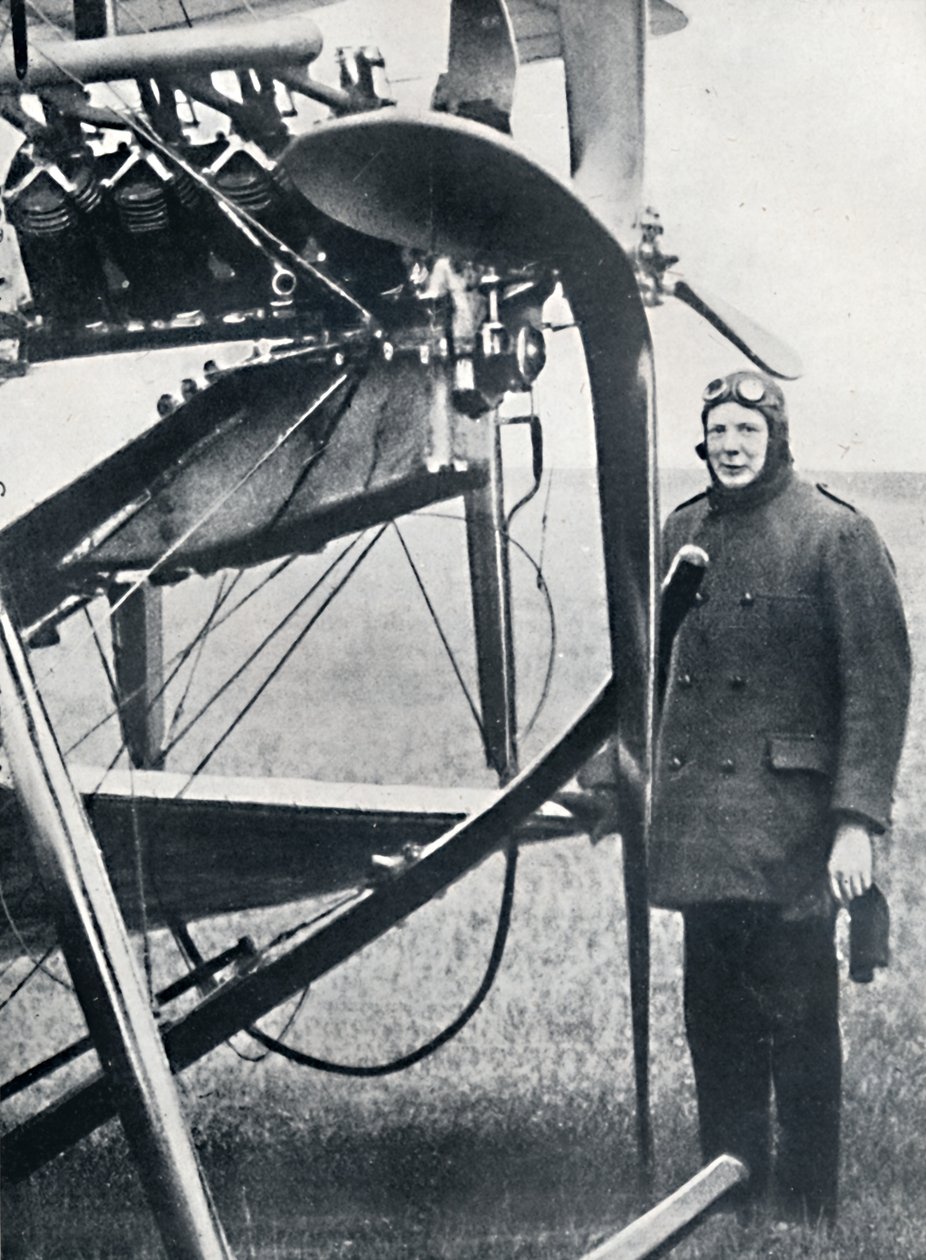 Churchill si interessò agli aeroplani e prevedeva le maggiori possibilità da Unbekannt
