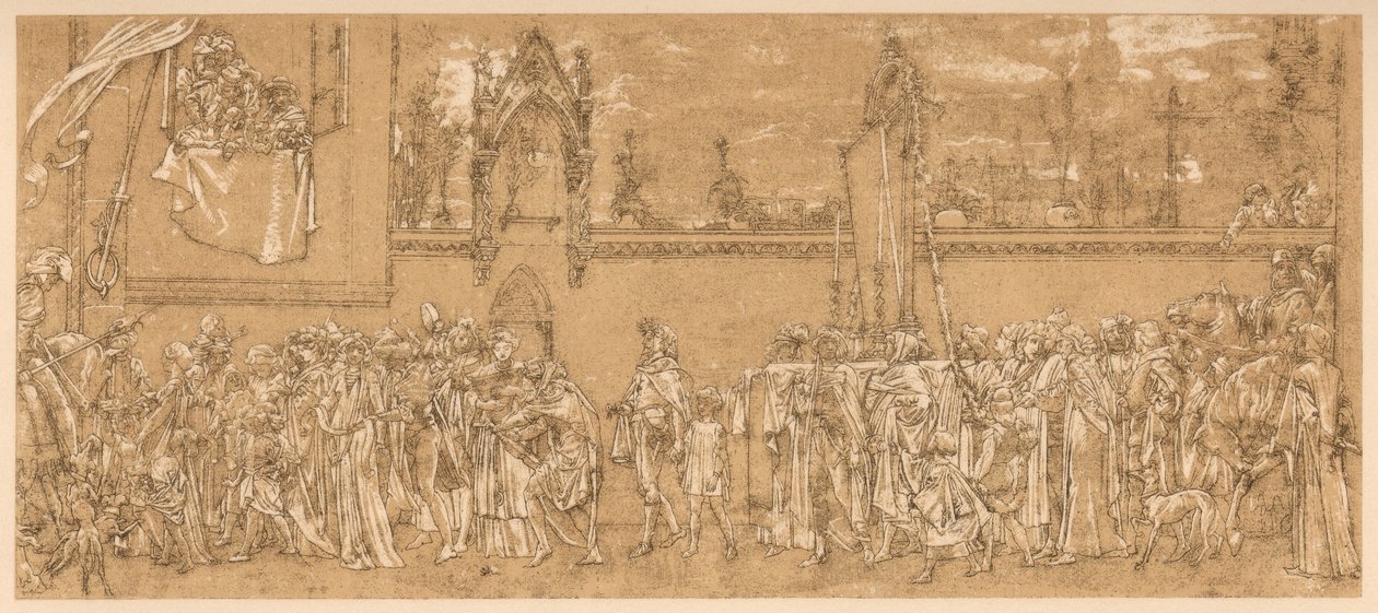 La Madonna celebrata di Cimabue è portata in processione..., 1853-1855 c1880-1882 da Unbekannt