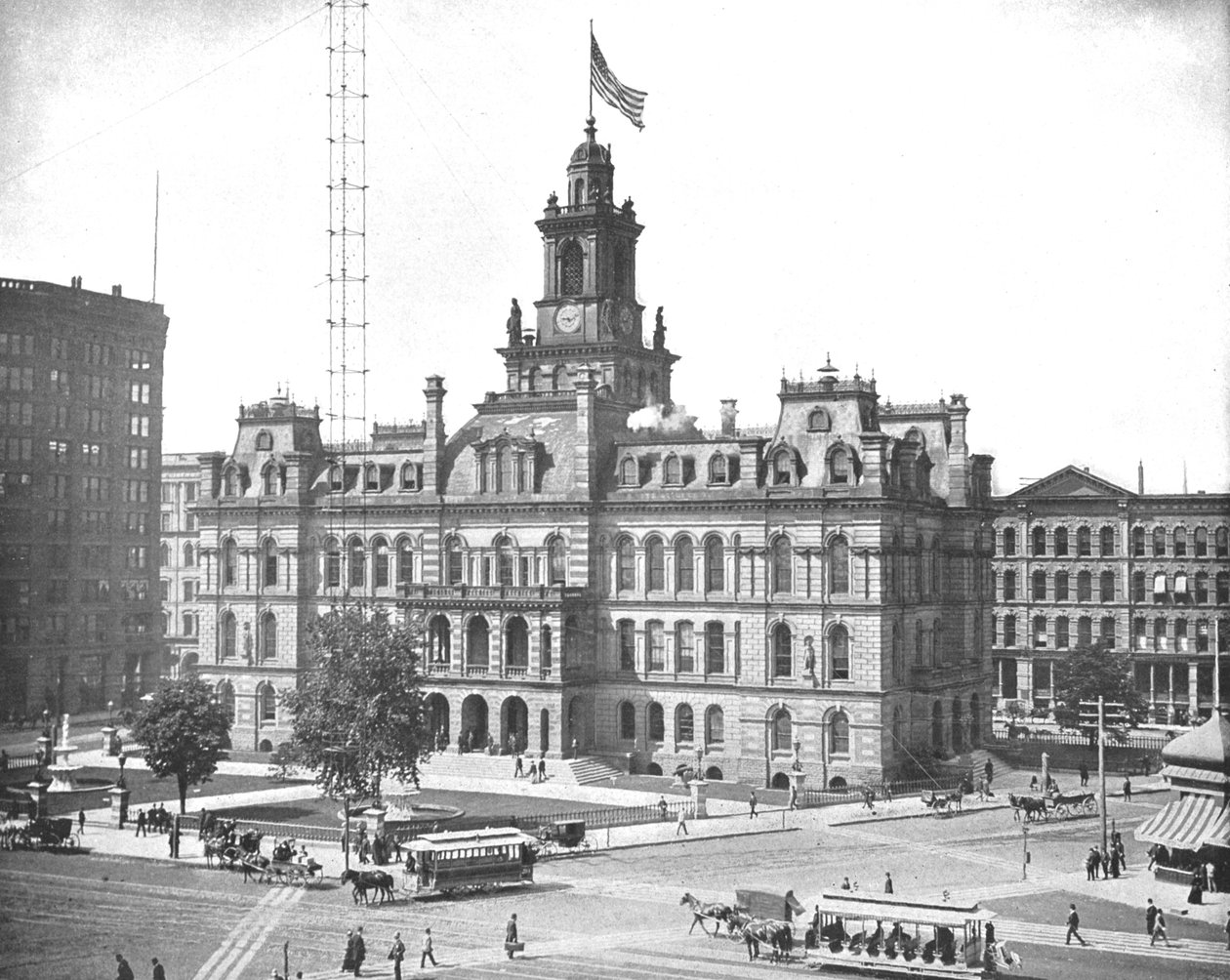 Municipio, Detroit, Michigan, USA, c1900 da Unbekannt