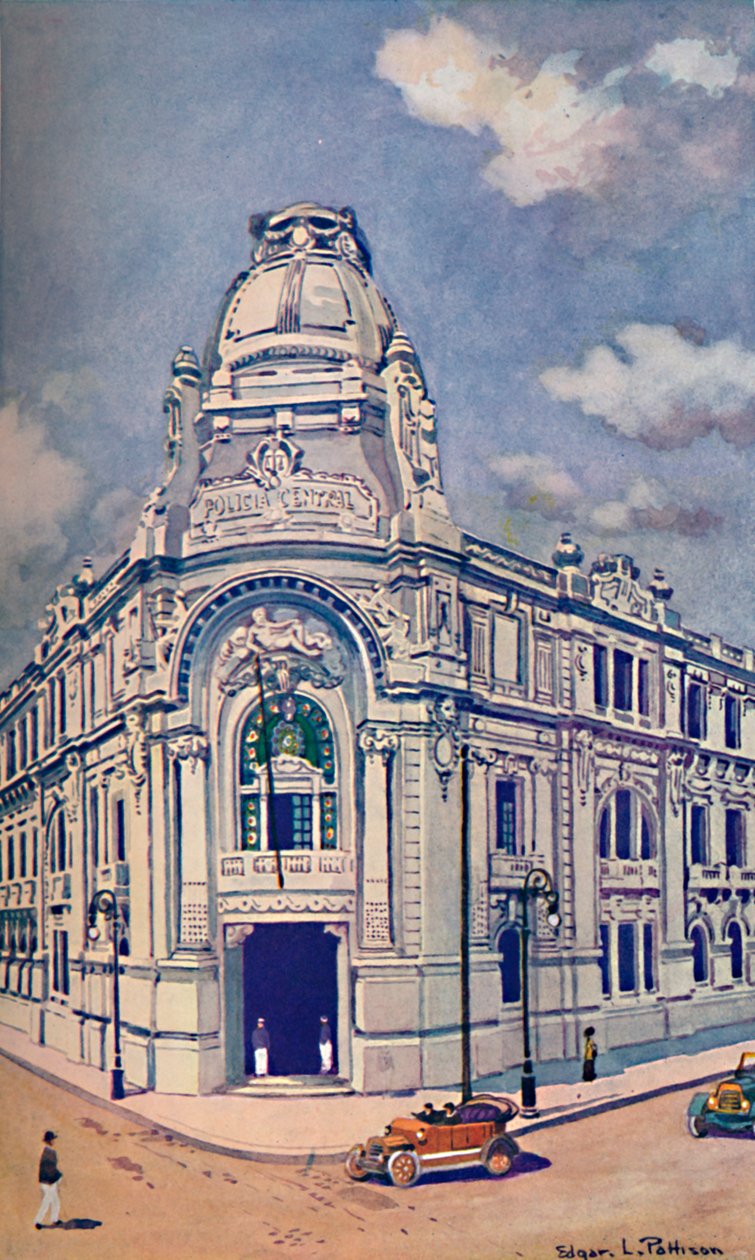Quartier generale della Polizia Civile, Rio, 1914 da Unbekannt