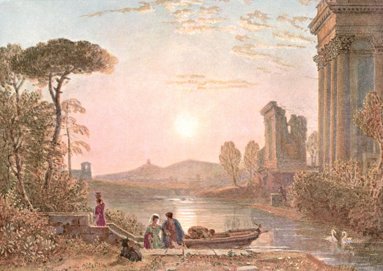Paesaggio classico, c1900 da Unbekannt
