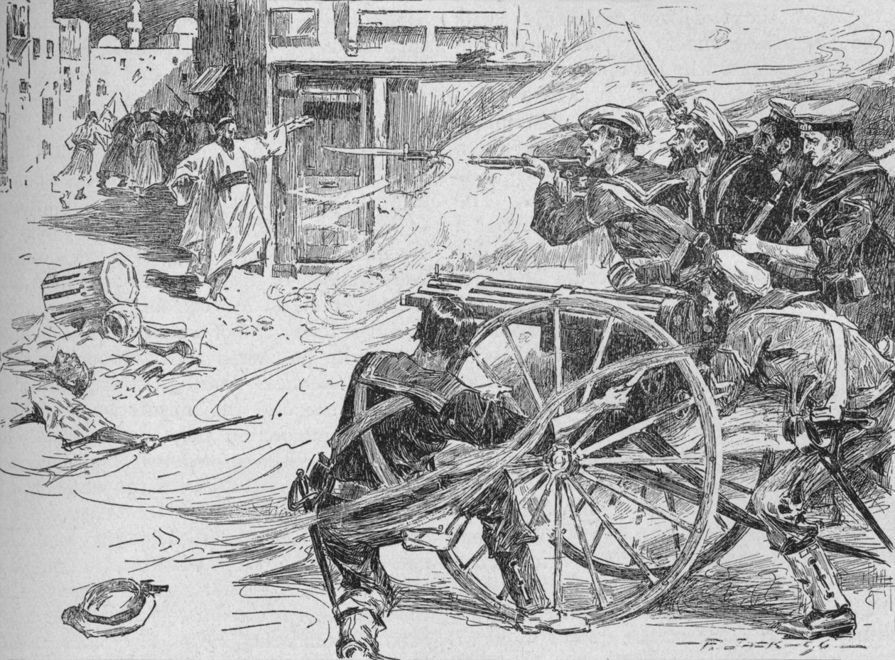 Pulizia delle strade di Alessandria, c1896, 1902 da Unbekannt