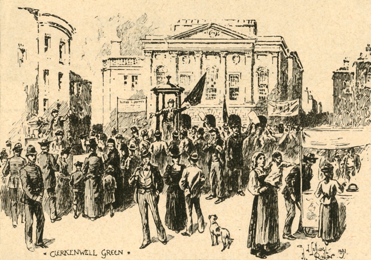 Clerkenwell Green, Londra, c1890 da Unbekannt