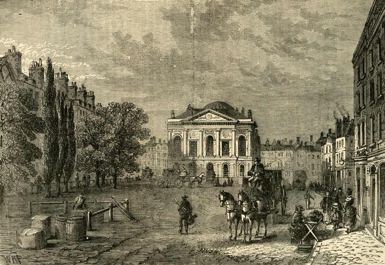 Clerkenwell Green nel 1789, c1872 da Unbekannt
