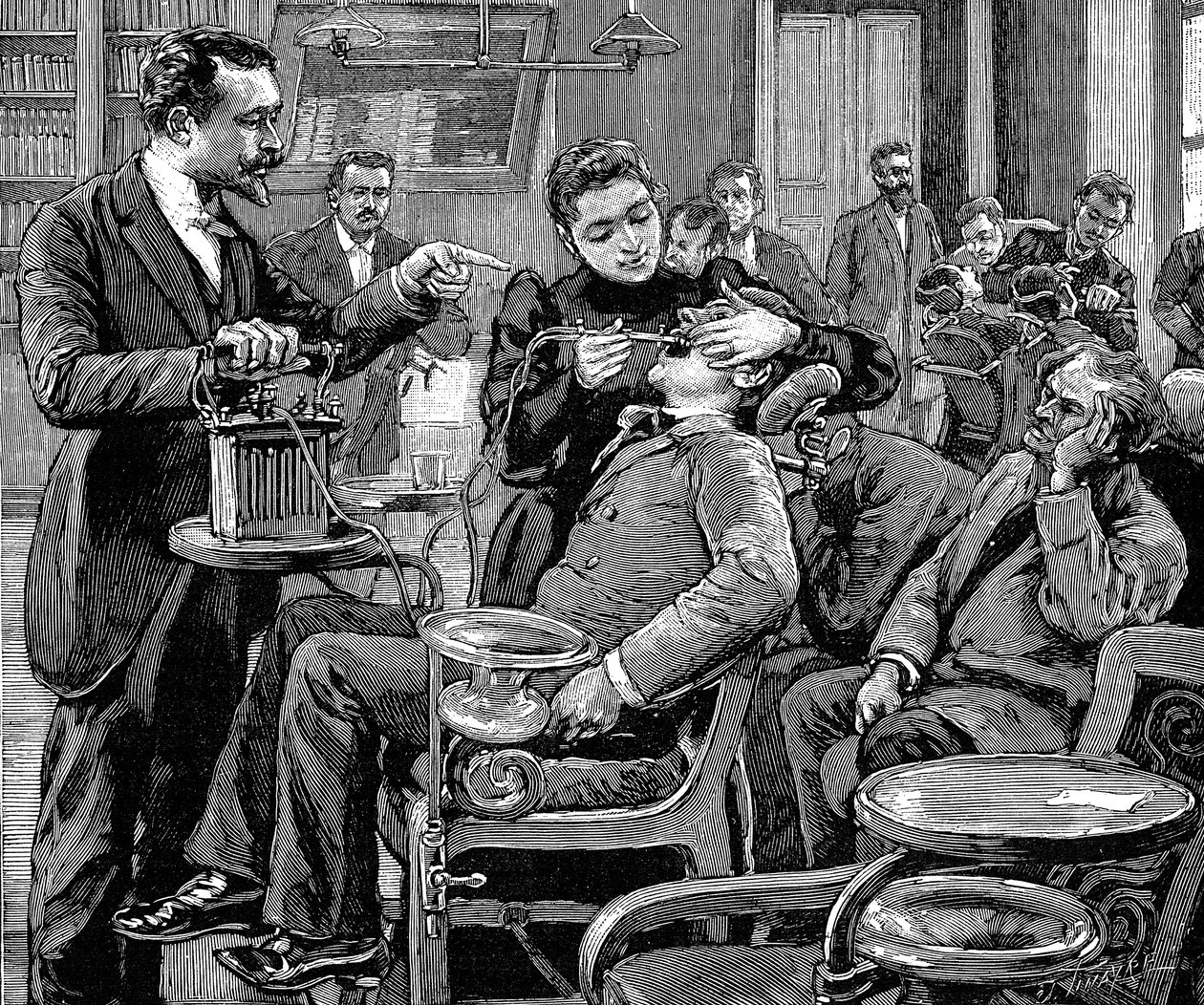 Clinica alla Scuola di Odontoiatria, Parigi, 1892 da Unbekannt