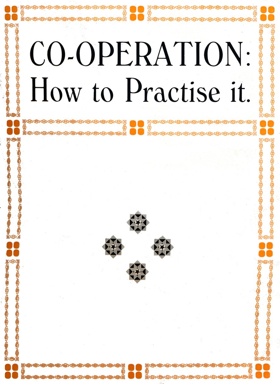 Cooperazione: come praticarla, 1919 da Unbekannt