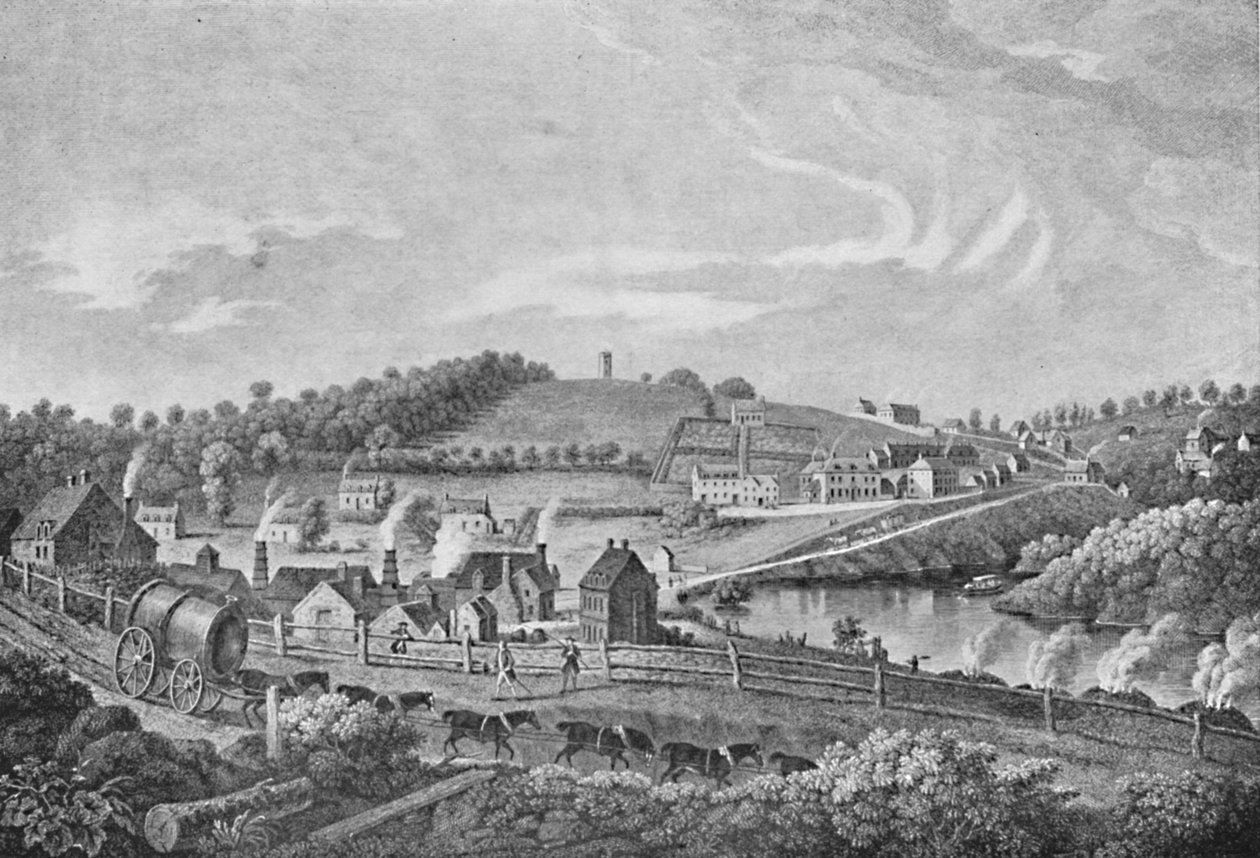 Coalbrookdale nel 1758, 1758, 1904 da Unbekannt