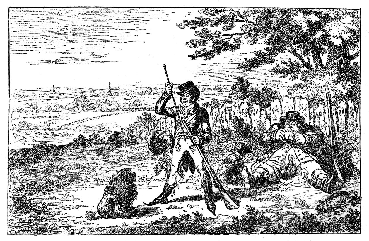 Sportivi Cockney che ricaricano, 1800 da Unbekannt