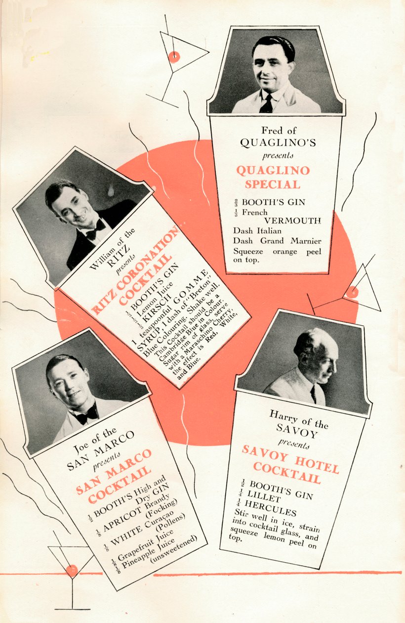 Ricette di cocktail, c1935 da Unbekannt