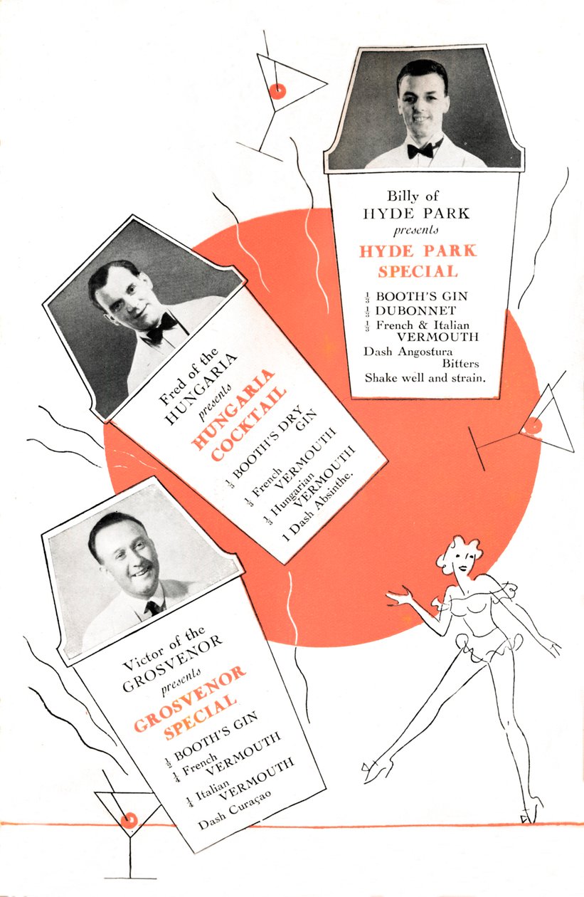 Ricette di cocktail, c1935 da Unbekannt